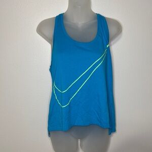 Nike Women's Blue Athletic Tank Top Medium
